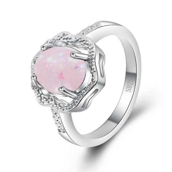 Pink Fire Opal Ring - Picture 3 of 4
